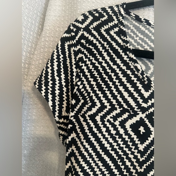 Women’s MICHAEL Michael Kors Black White A Line Swing Dress Size Medium. - Picture 5 of 7